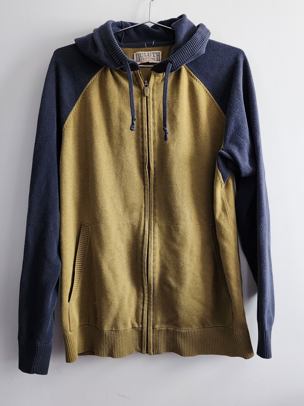 Duluth Trading Co. Knit Raglan Hoodie Mens XL Gorpcore Cabincore Utility